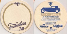 Frankenheim Alt - alter Bierdeckel "Düsseldorf Classic 1989"