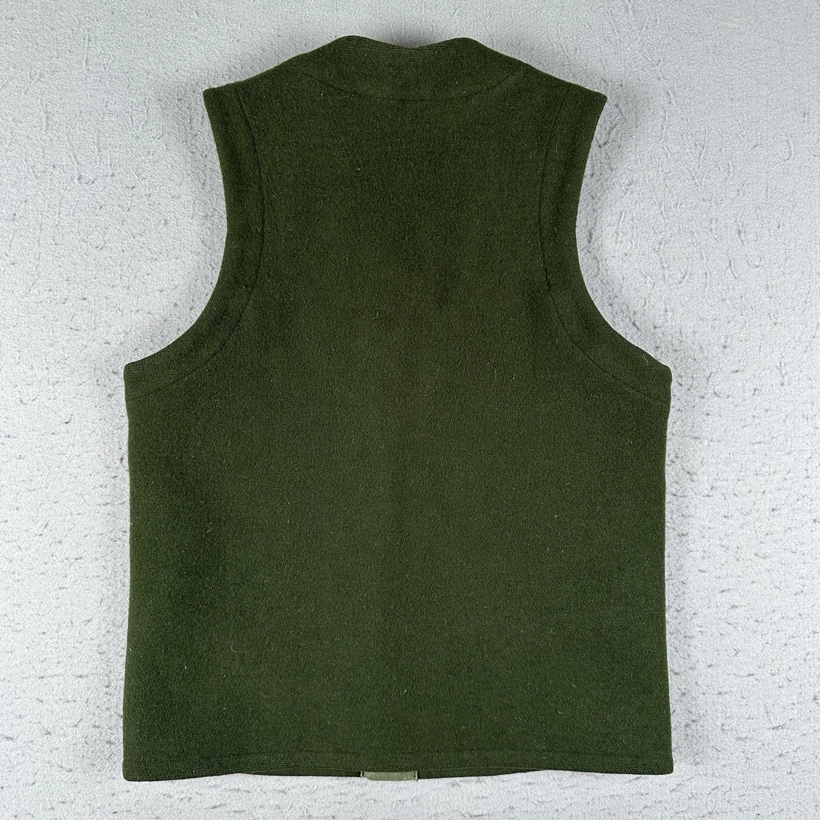 Boreal Mountain Anoraks Vest Men’s Small Green Wool Outdoor Hiking Hunting - product detail image 15