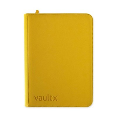 Vaultx 9-Pocket Exo-Tec Zip Binder - Sunrise Yellow