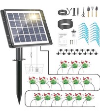 Solar Self Watering Plant Drip Irrigation System 15M Plants In /Outdoor Garden