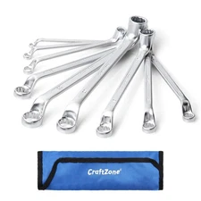 Metric Wrench Set 9 PC 6-24mm Wrench Sets 75-Degree Double Offset Box End Spa...