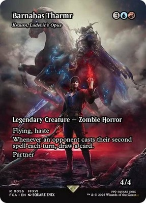 1x Barnabas Tharmr - Kraum, Ludevic's Opus - Foil - Showcase Light Play MTG Magi