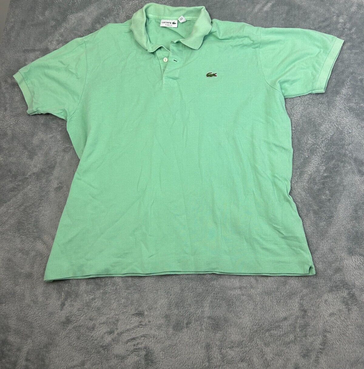 Lacoste Shirt Mens Fr 7 US 2XL Green Long Sleeve Classic Fit Polo Golf Crocodile