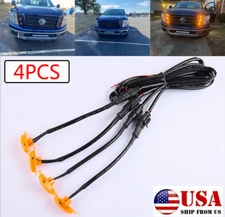 4x For Ford Front Grille LED Light Raptor Style Grill Cover Grille Running Lamps