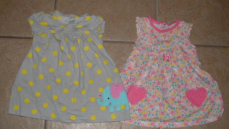 Infant Girls 3-6 Months Dresses & Shirts 4 Pc Lot ARIZONA CHILD OF MINE Foto 2 de 3