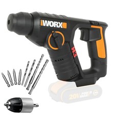 WORX WX394.91 Akku Bohrhammer 20V Max pneumatisch SDS-plus ohne Akku u Ladegerät