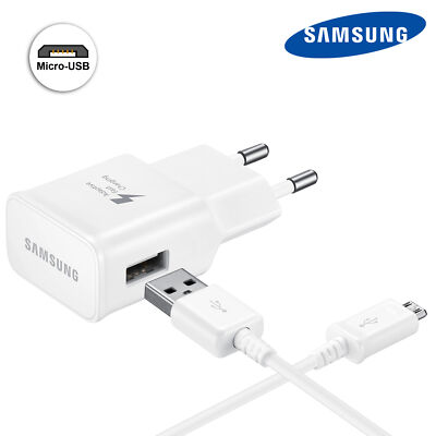 Original Samsung 15W SchnellLadegerät Micro Kabel Für Galaxy S2, S3, S4