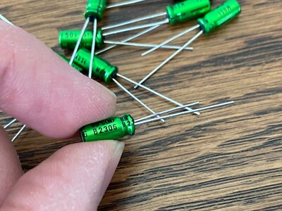 10x Nichicon Muse UES 3.3µF 50V Bipolar Audio Capacitors – Non-Polar Radial (2022 Stock)
