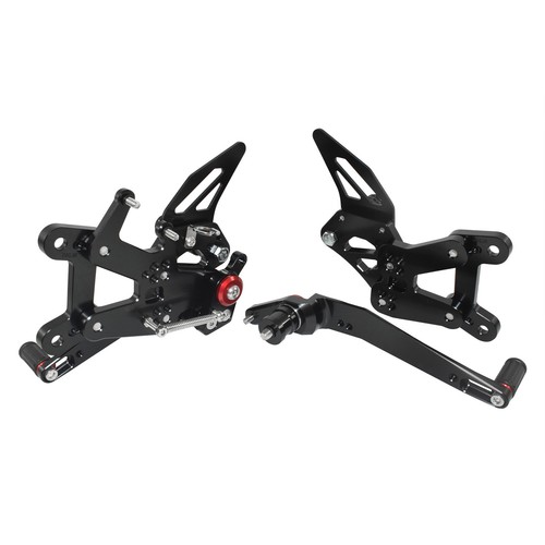 Black Adjustable Rearset Footrests Foot Peg Pedal For HONDA CBR1000RR-R SP 20-25 - Picture 7 of 9