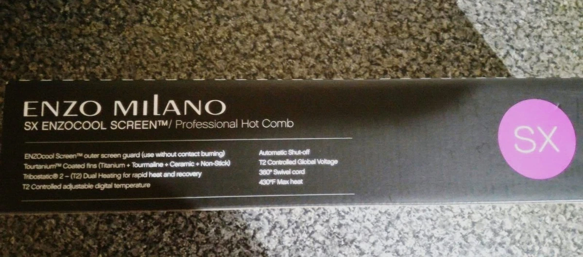 ENZO Milano SX ENZOcool Professional 2 In 1 Hot Comb Hair