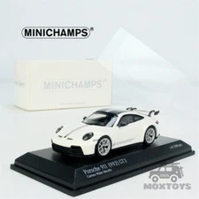 MINICHAMPS 1:64 Porsche 911 GT3 (992) 2021 CARRERA WHITE METALLIC Diecast Car