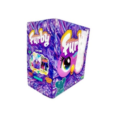 Furby Violett interaktive Plüschspielzeug italienische Version nicht vollständig
