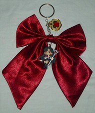 1x Sailor Moon inspired Pluto Ribbon Charm Schleife Anhänger Modeschmuck