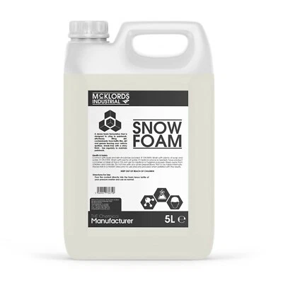 MCKLORDS Snow Foam Wash 'N' Wax - Car Cleaner Foam - (1x5 Litres)