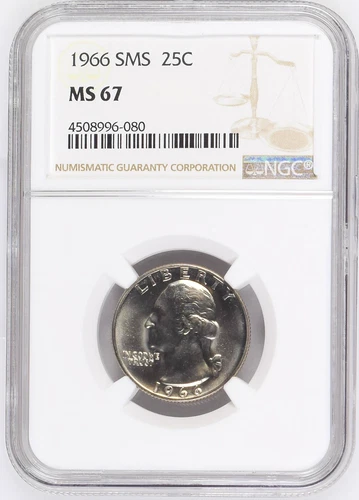 NGC 1966 George Washington 25c MS 67 Mint Coin