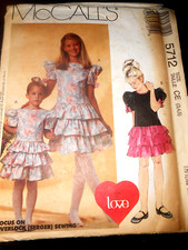 McCalls 5712 Sukienka dziecięca... przycięta do rozmiaru 3