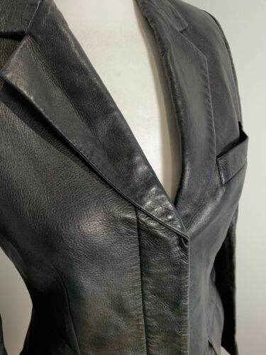 GUCCI Tom Ford Leather Blazer Size 40 UK 8 10 VGC fitted jacket lined classic - Picture 4 of 20