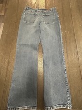 2 pair Landsend Jeans Women Sz 10 Bootleg Original Fit Classic Waist pockets zip