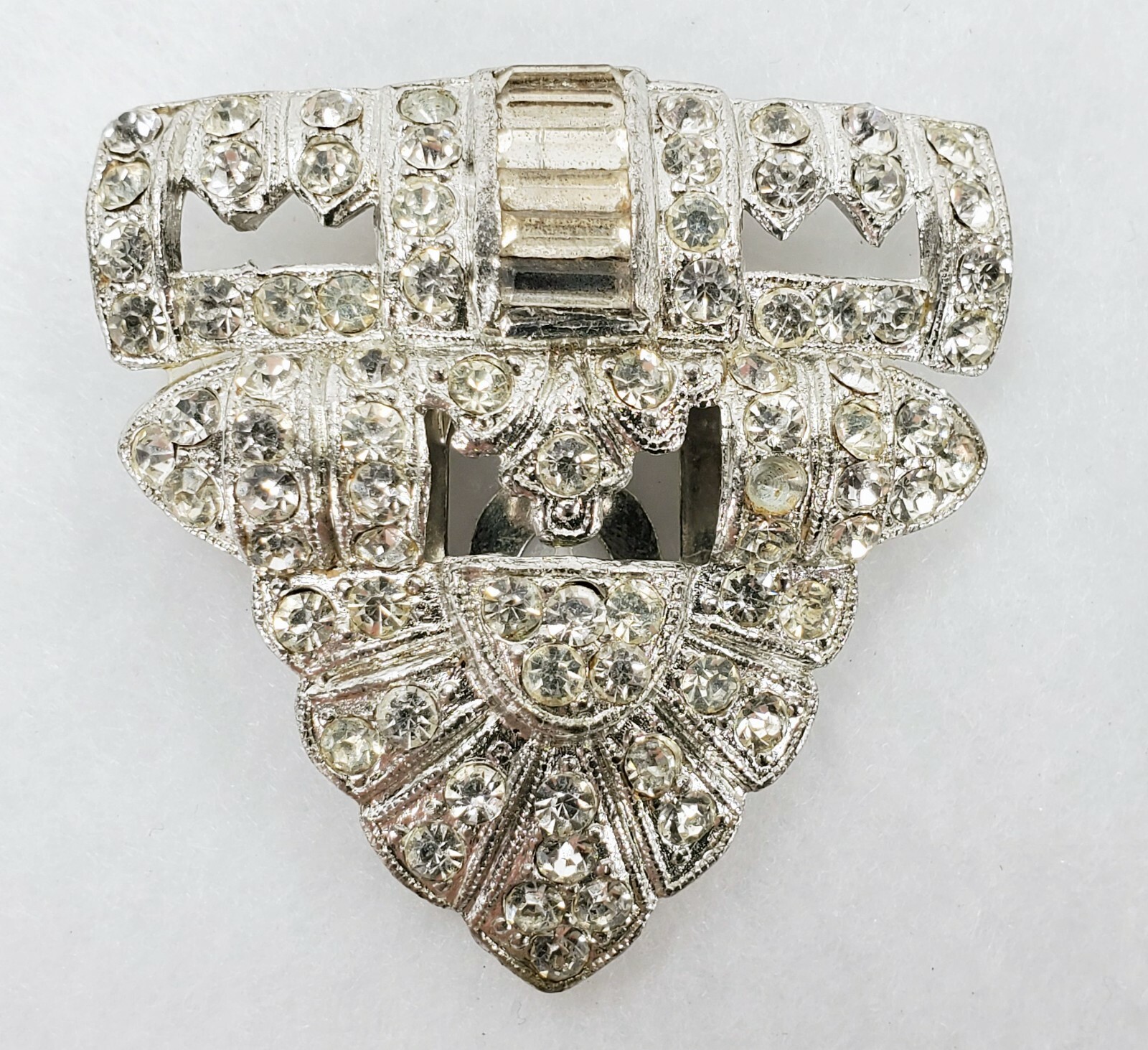 5 Vintage Rhinestone Shoe Clips eBay