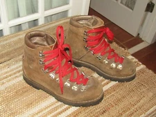 Dunham Speciale Brown Leather Hiking Mountaineering Boots Men's 7.5 M Italy