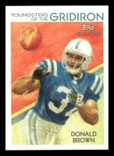 2009 Topps #YG-15 Donald Brown Youngsters of the Gridiron Indianapolis Colts