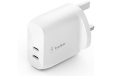 Belkin 40W USB Type C PD Wall Charger (Dual USB-C Ports for 20W Per Port