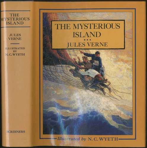 Jules VERNE / Mysterious Island Scribner's Illustrated Classics 1988