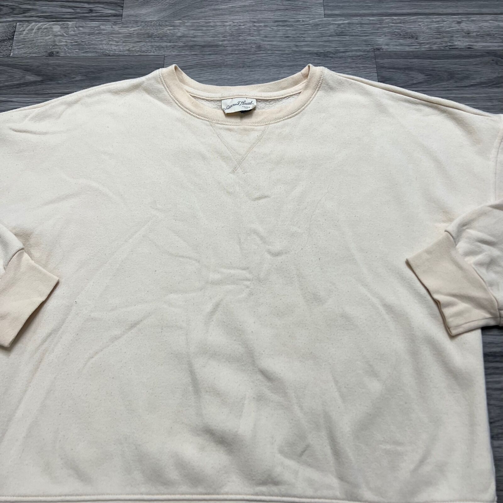 UNIVERSAL THREAD Round Neck Pullover Cream Sweats… - image 11