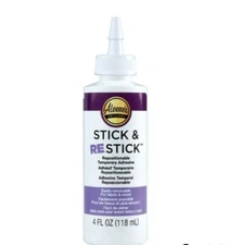 Aleene's Stick & Restick Adhesive Carded 4oz