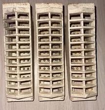 Set Of 3 Dearborn Radiant Ceramic Heater Grate Insert Brick (7004-6008)  8”