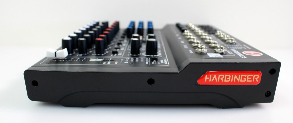 Harbinger L1202FX 12-Channel Mixer with Effects - Black