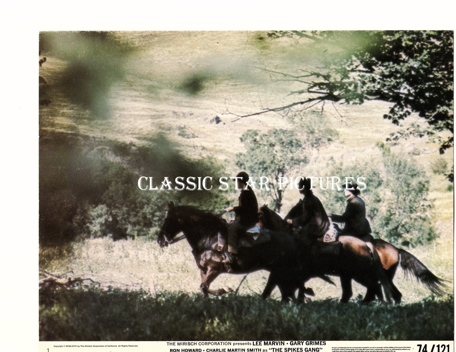 LC282 Lee Marvin Gary Grimes Ron Howard The Spikes Gang 1974 lot of 3 ...