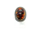 Vintage Danish COF Carl Ove Frydensberg St.Silver Amber Ring - M1/2 (US 6 3/4