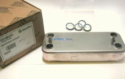 SCAMBIATORE CALDAIA BERETTA SANITARIO 12 PIASTRE R8036 MYNUTE 24 4364200