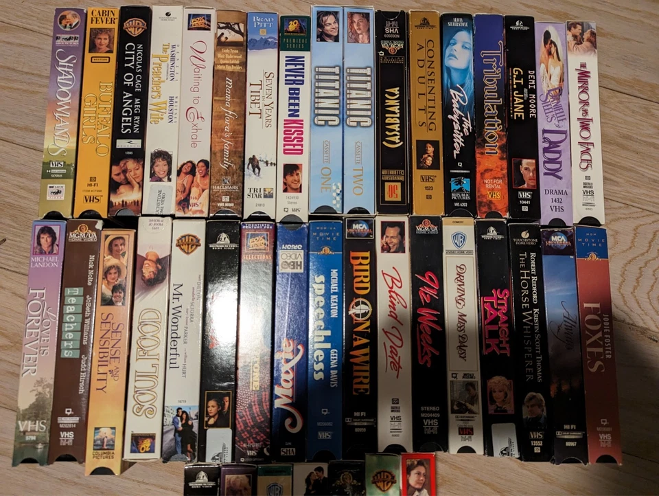 Huge VHS Lot 40 videos Romance, Drama, 1990's, 2000's All in very good conditioi - Image 2 of 3