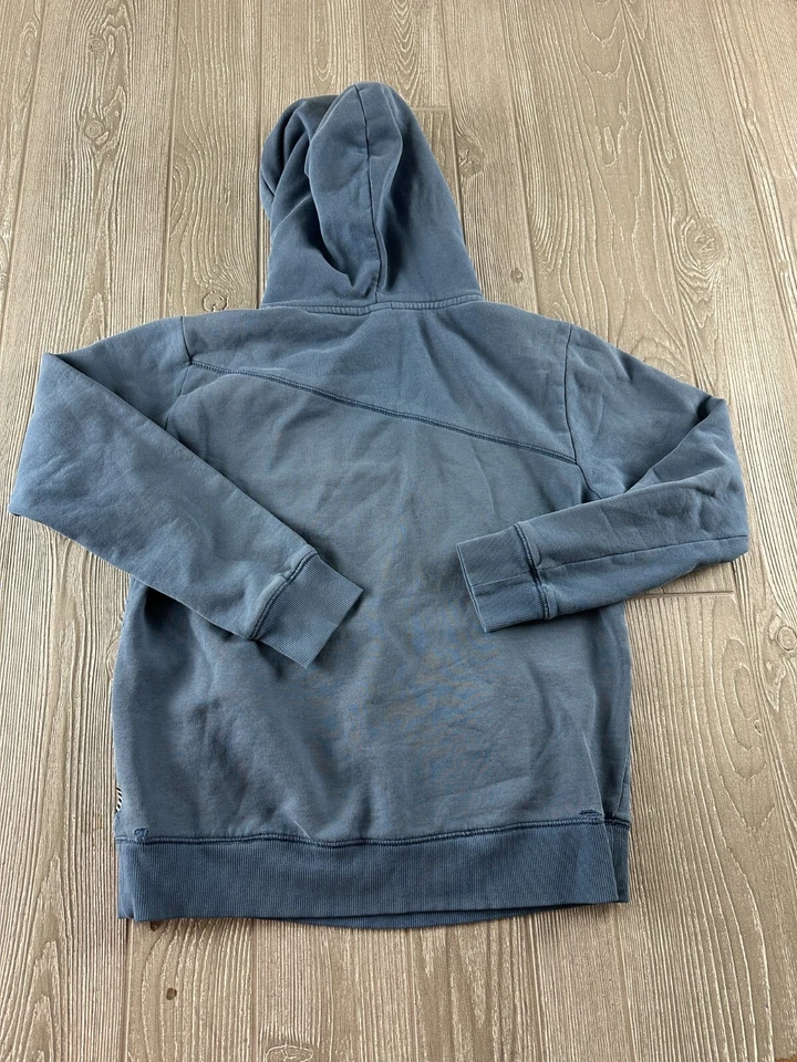 Sudadera con capucha Volcom para mujer talla pequeña bolsillo azul Foto 3 de 4