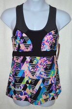 FILA SPORT  Digital Mash Up Women's Performance Racerback Workout Tank-Size S/M