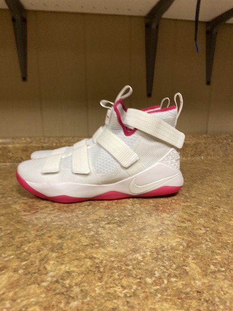 nike lebron soldier 11 pink and white