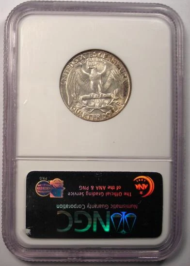 1951 Washington Quarter 25C - NGC MS67 - Rare Superb Gem - $375 Value - Image 3 of 4