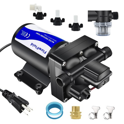 #ad Water Pressure Booster Diaphragm Pump 110V AC for House70PSI 5GPM Water Tran... $33.47