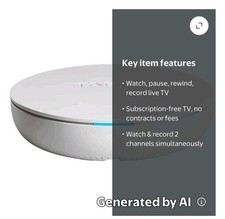 Tablo 4th Gen 2-Tuner Over-The-Air DVR Watch/Record Live TV TF1282B-R
