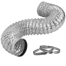 Flexible Dryer Vent Hose, 4 Inch 8Ft Extra Thick 6-Layer Heavy Aluminum Dryer...