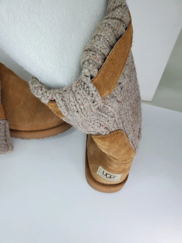 Botas de punto de gamuza Ugg Australia Cambridge para mujer talla 8 castaño Foto 4 de 4
