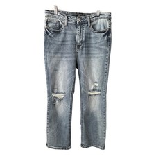 Judy Blue Straight Crop Distressed Jeans Size...