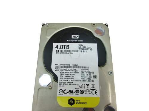 Western Digital WD4001FYYG 4TB 3.5" SAS 32MB Cache Hard Drive Grade A - Picture 2 of 3