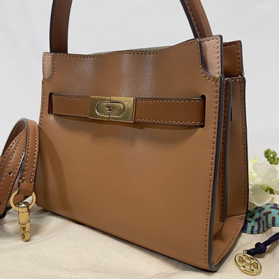 Tory Burch Lee Radziwill Petite Double Bag Camel Leather Handbag Tory Burch Lee Radziwill Petite Double Bag Camel Leather Handbag