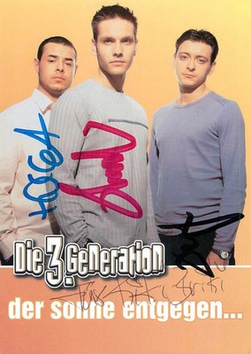 The 3rd Generation - - Original Autograph - - Approx 15x10cm - Autograph Card