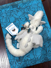 Jellycat White Dragon Medium Plush RARE NWT Collectible Cute Toy Gift New