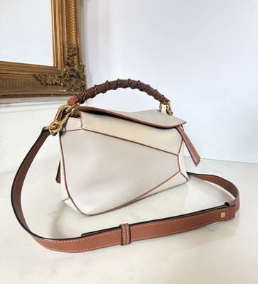 Loewe Medium Puzzle Edge gewebte Henkeltasche UVP 3100 £ AUTHENTISCH