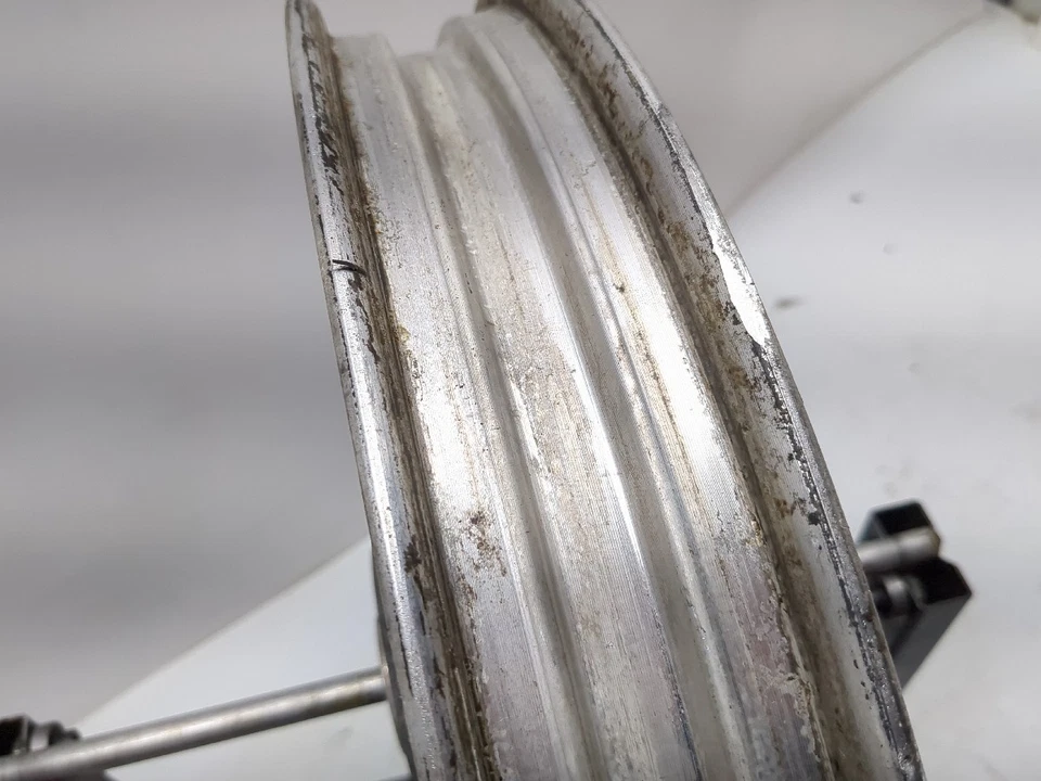 04-06 Harley Sportster 883 XL883 Front Wheel Rim Front STRAIGHT - Image 3 of 4